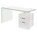 Mesa escritorio BISKIT color blanco 3 cajones Mesa escritorio BISKIT color blanco 3 cajones Blanco