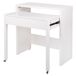 Mesa escritorio YUKI extensible con 1 cajón color blanco Mesa escritorio YUKI extensible con 1 cajón color blanco Blanco