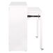 Mesa escritorio YUKI extensible con 1 cajón color blanco Mesa escritorio YUKI extensible con 1 cajón color blanco Blanco
