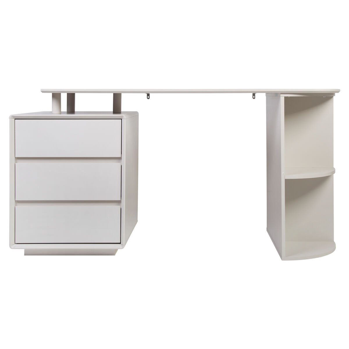 Mesa escritorio PIPER color beige 3 cajones