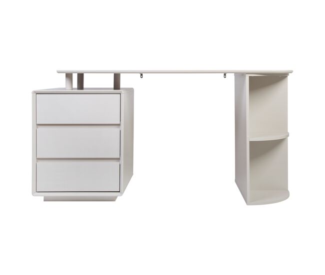 Mesa escritorio piper color beige 3 cajones