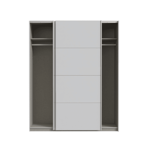 Roupeiro NEVADA II portas deslizantes 170x210cm cinza