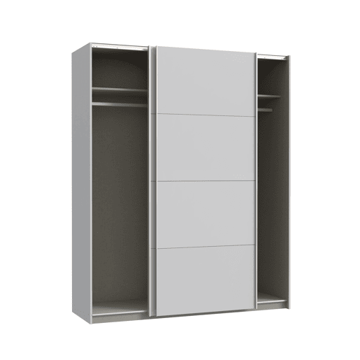 Roupeiro NEVADA II portas deslizantes 170x210cm cinza