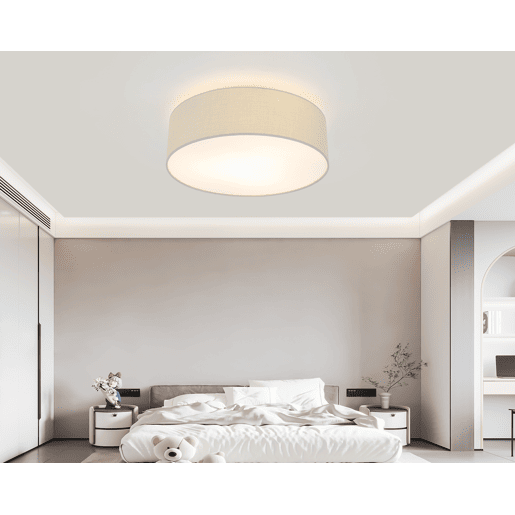 Candeeiro de teto ALINA bege 3 luzes 15x40x40cm marca CONFORAMA