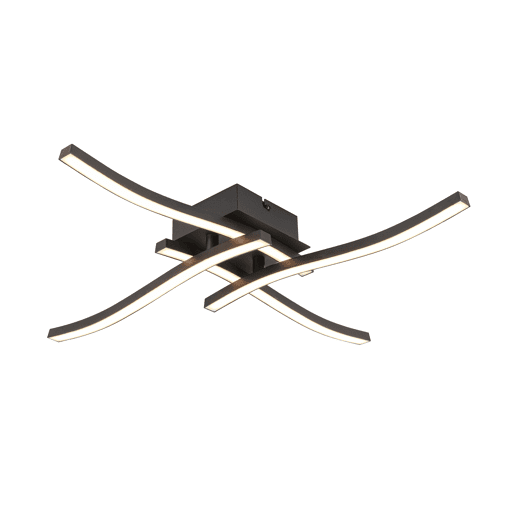 Plafon BIANCA led 4 luzes 24W 9,5x52x52cm marca CONFORAMA