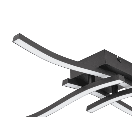 Plafon BIANCA led 4 luzes 24W 9,5x52x52cm marca CONFORAMA