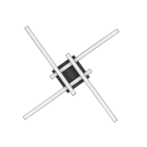 Plafon BIANCA led 4 luzes 24W 9,5x52x52cm marca CONFORAMA