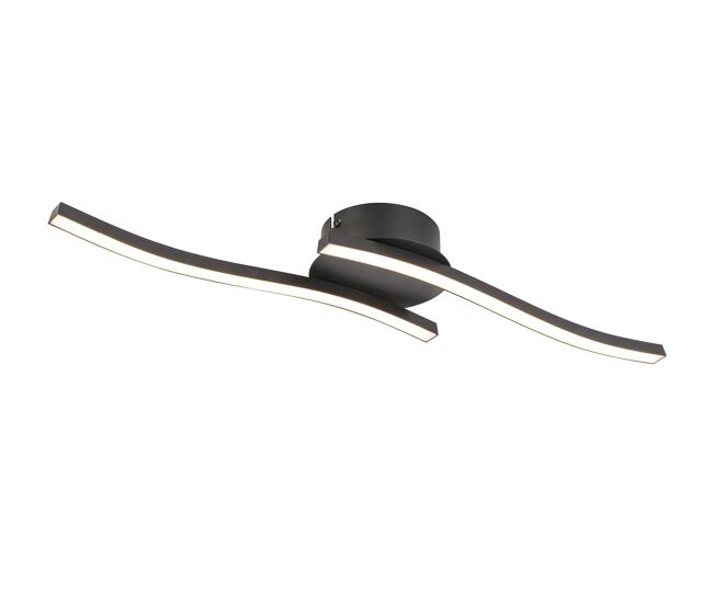 Plafón blanca led 2 luces 12w 6x12x55cm marca conforama - conforama