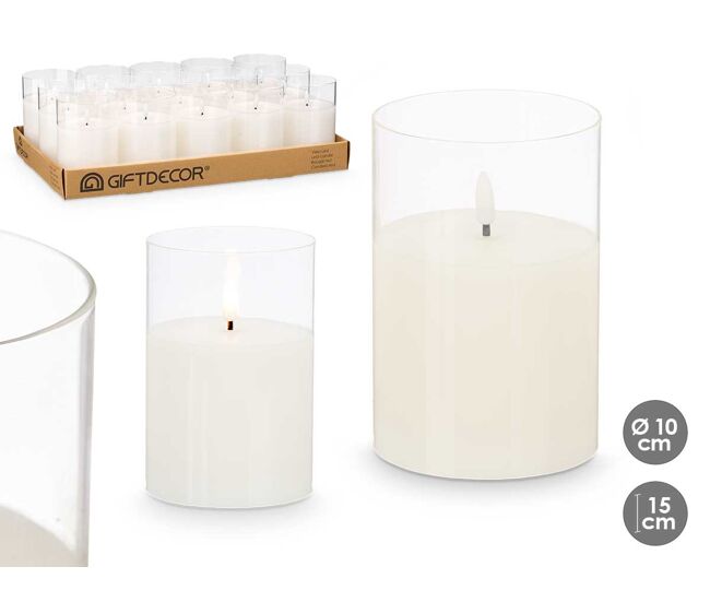 Vela decorativa de cristal led 10cm marca conforama - conforama