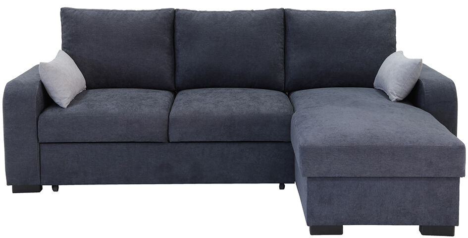 Chaise longue con cama BROADWAY reversible 3 plazas gris oscuro