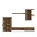 Compacto tv 279,9cm roble y blanco MELIDES Compacto tv 279,9cm roble y blanco MELIDES Blanco/ Madera