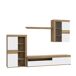 Compacto tv 279,9cm roble y blanco MELIDES Compacto tv 279,9cm roble y blanco MELIDES Blanco/ Madera