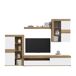 Compacto tv 279,9cm roble y blanco MELIDES Compacto tv 279,9cm roble y blanco MELIDES Blanco/ Madera