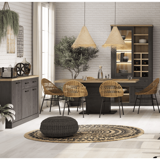 Mesa de jantar extensível carvalho VERONA