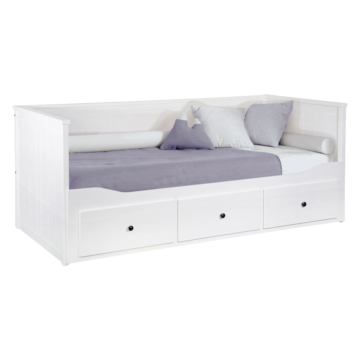 Cama nido UPPSALA desde 80cm a 160x200cm blanca