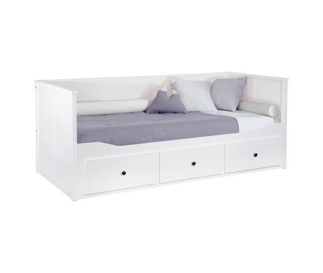 Cama nido uppsala desde 80cm a 160x200cm blanca - conforama