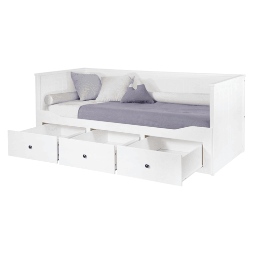 Cama nido UPPSALA dede 80cm a 160x200cm branca
