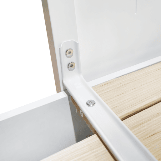 Cama nido UPPSALA dede 80cm a 160x200cm branca