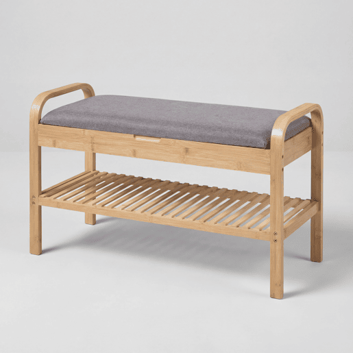 Sapateira de bambu MARCO 90x33x50cm