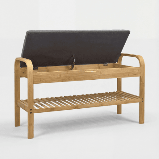 Sapateira de bambu MARCO 90x33x50cm