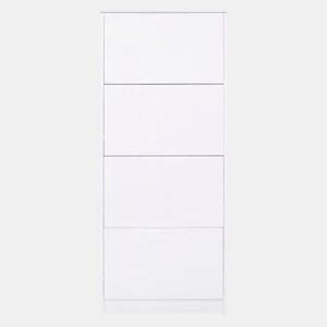 Sapateira FOUR 4 tampos cor branco