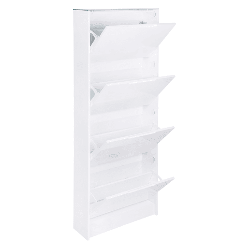 Sapateira FOUR 4 tampos cor branco