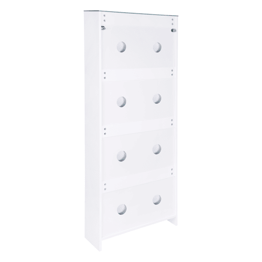 Sapateira FOUR 4 tampos cor branco