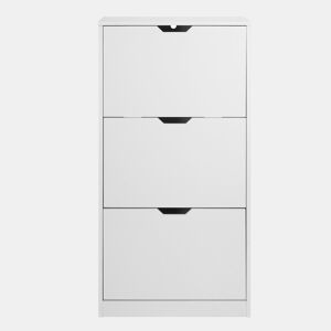 Sapateira SHINING 3 tampos cor branco