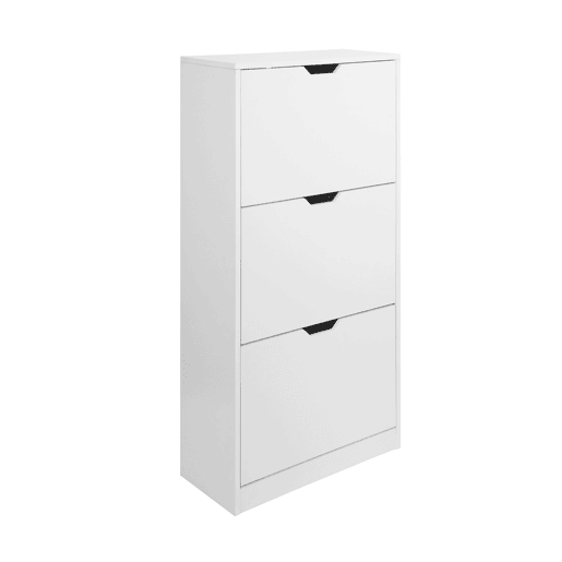 Sapateira SHINING 3 tampos cor branco