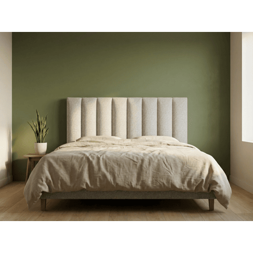 Cabeceira GOYA 160x118x7cm pele de borrego branco