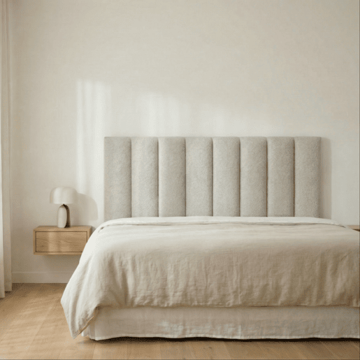 Cabeceira GOYA 160x118x7cm pele de borrego branco