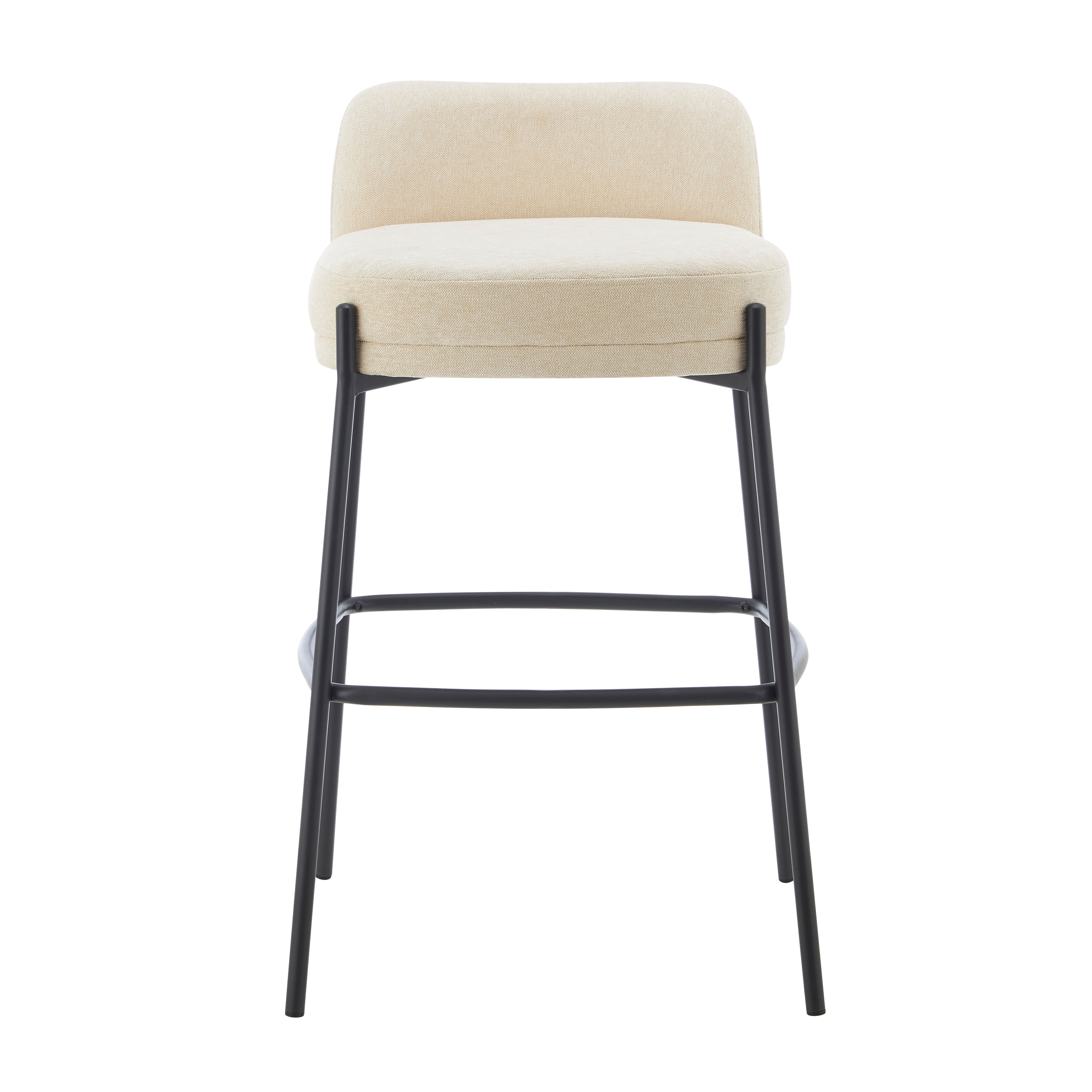 Taburete alto LEO color blanco