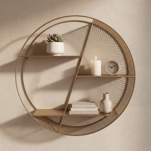 Prateleira ASPEND GOLD 60x60x15cm marca ECOANYA Prateleira ASPEND GOLD 60x60x15cm marca ECOANYA