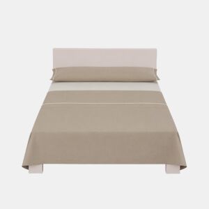 Jogo de lençóis SILK cama 90cm cor taupe e linho
