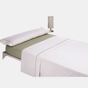 Jogo de lençóis SILK cama 180cm cor branca e verde