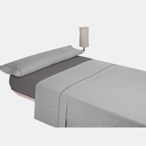 Jogo de lençóis SILK cama 180cm cor cinza e antracite