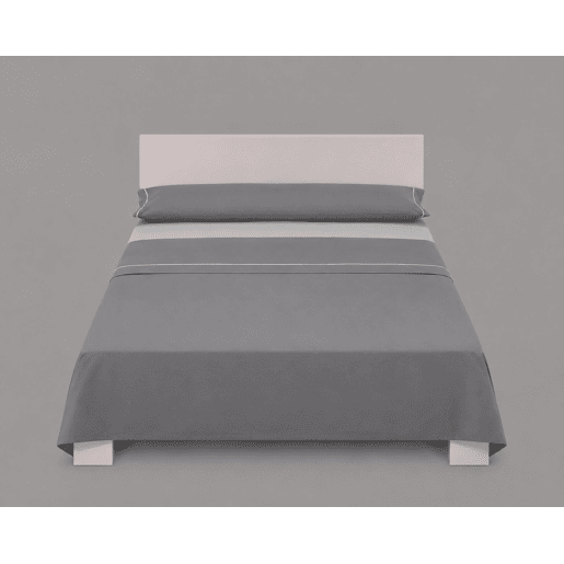 Jogo de lençóis SILK cama 90cm cor antracite e cinza