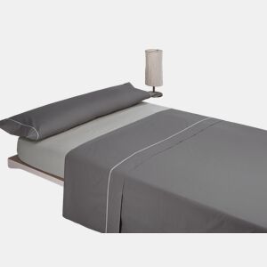 Jogo de lençóis SILK cama 180cm cor antracite e cinza