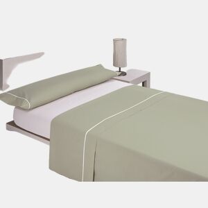 Jogo de lençóis SILK cama 135cm cor branca e verde
