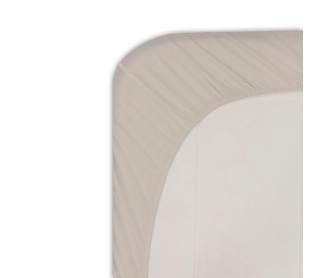 Sábana bajera microfibra silk cama 180cm color topo