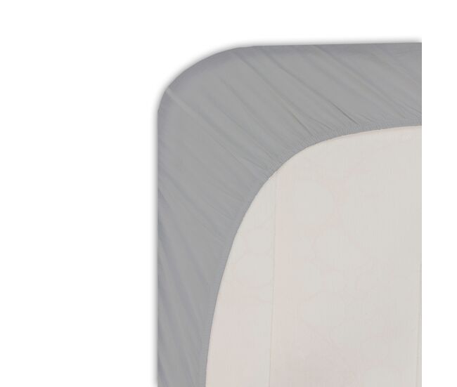 Sábana bajera microfibra silk cama 150cm color gris