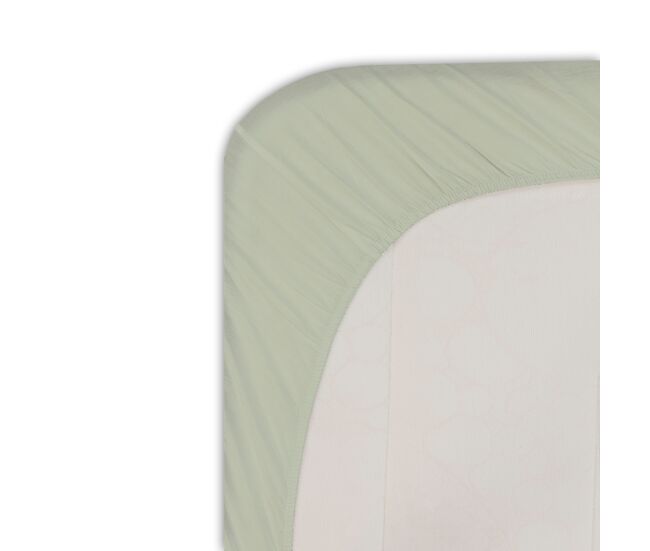 Sábana bajera microfibra silk cama 180cm color verde