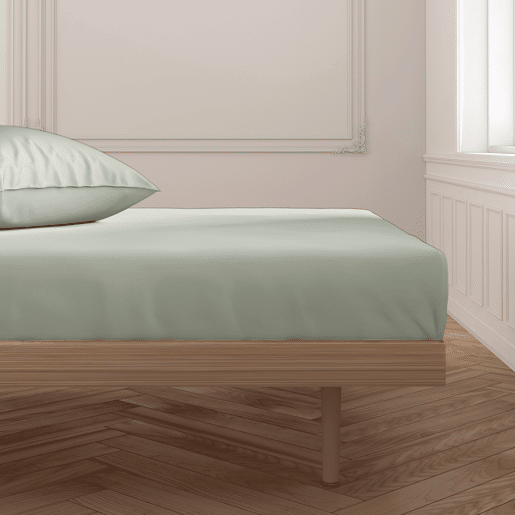 Lençol de baixo SILK em microfibra 180cm cor verde Lençol de baixo SILK em microfibra 180cm cor verde