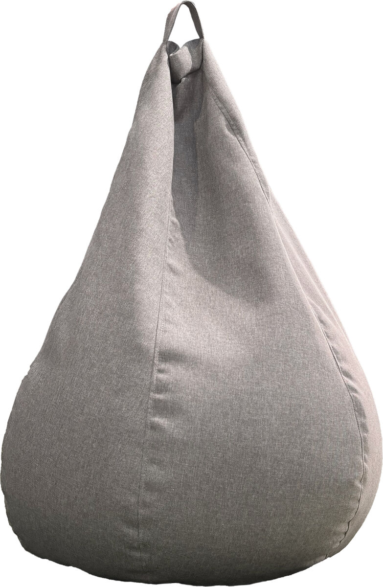 Puff pera lagos tela 110x85cm color gris