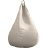 Puff PERA LAGOS tecido 110x85cm cor bege
