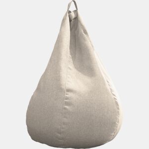 Puff PERA LAGOS tecido 110x85cm cor bege