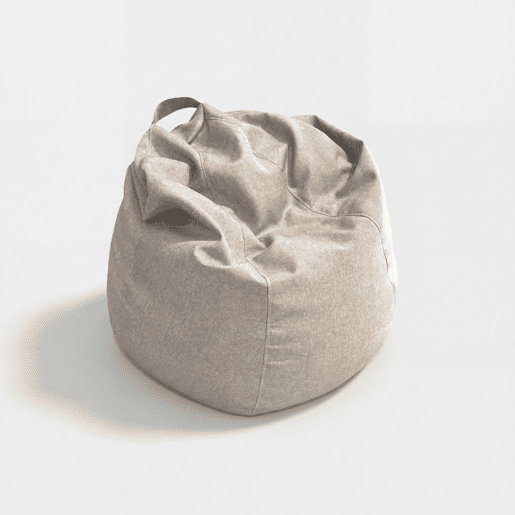 Puff PERA LAGOS tecido 110x85cm cor bege Puff PERA LAGOS tecido 110x85cm cor bege