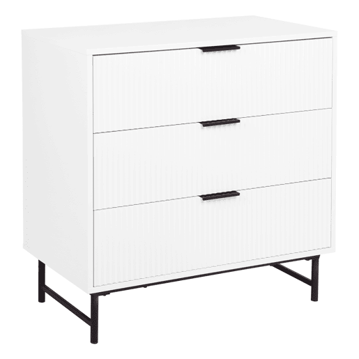 Cómoda YLVA 3 gavetas cor branco Cómoda YLVA 3 gavetas cor branco