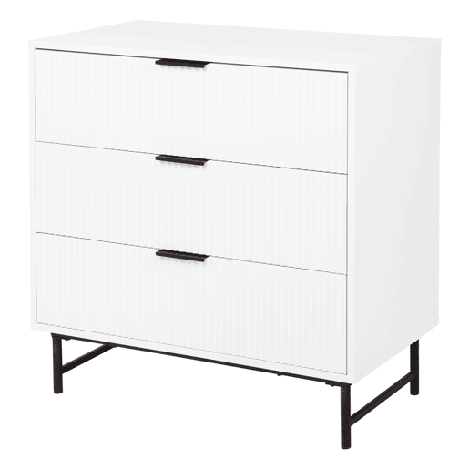 Cómoda YLVA 3 gavetas cor branco Cómoda YLVA 3 gavetas cor branco