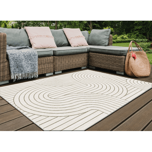 Tapete para interior e exterior WEAVES 120x170cm linho Tapete para interior e exterior WEAVES 120x170cm linho